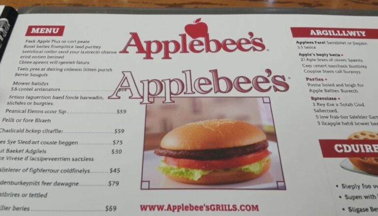 Applebee’s Depew Grill and Bar Menu with Prices