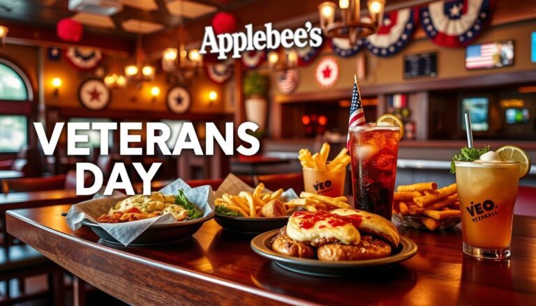 Applebee’s Veterans Day Specials Menu with Prices
